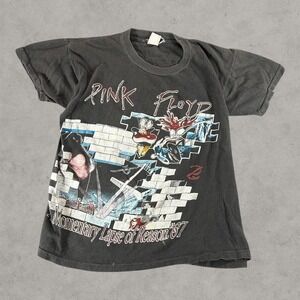 Vintage Pink Floyd Shirt Men Small Black 1987 Momentary Lapse Of Reason 80s Band
